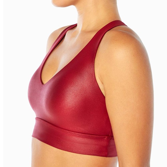 Rhubarb Red Sports Bra (S) & Legging (S) Matching Set-Cycle House by Marika NWT - Picture 8 of 9